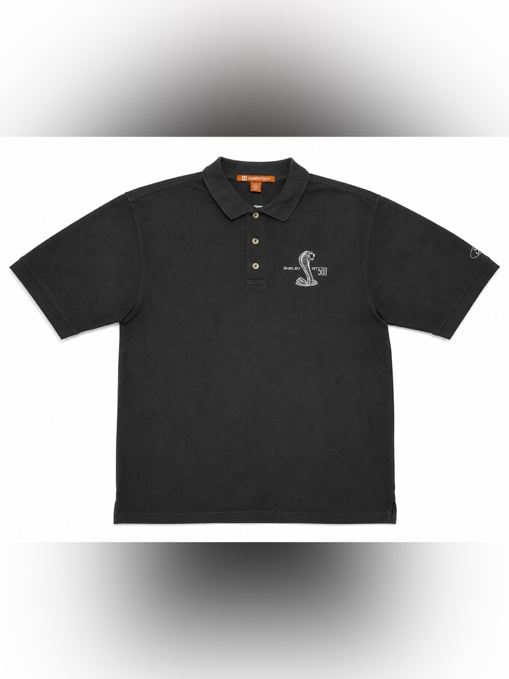 Ford Black Polo with Embroidered GT 500 Cobra Logo